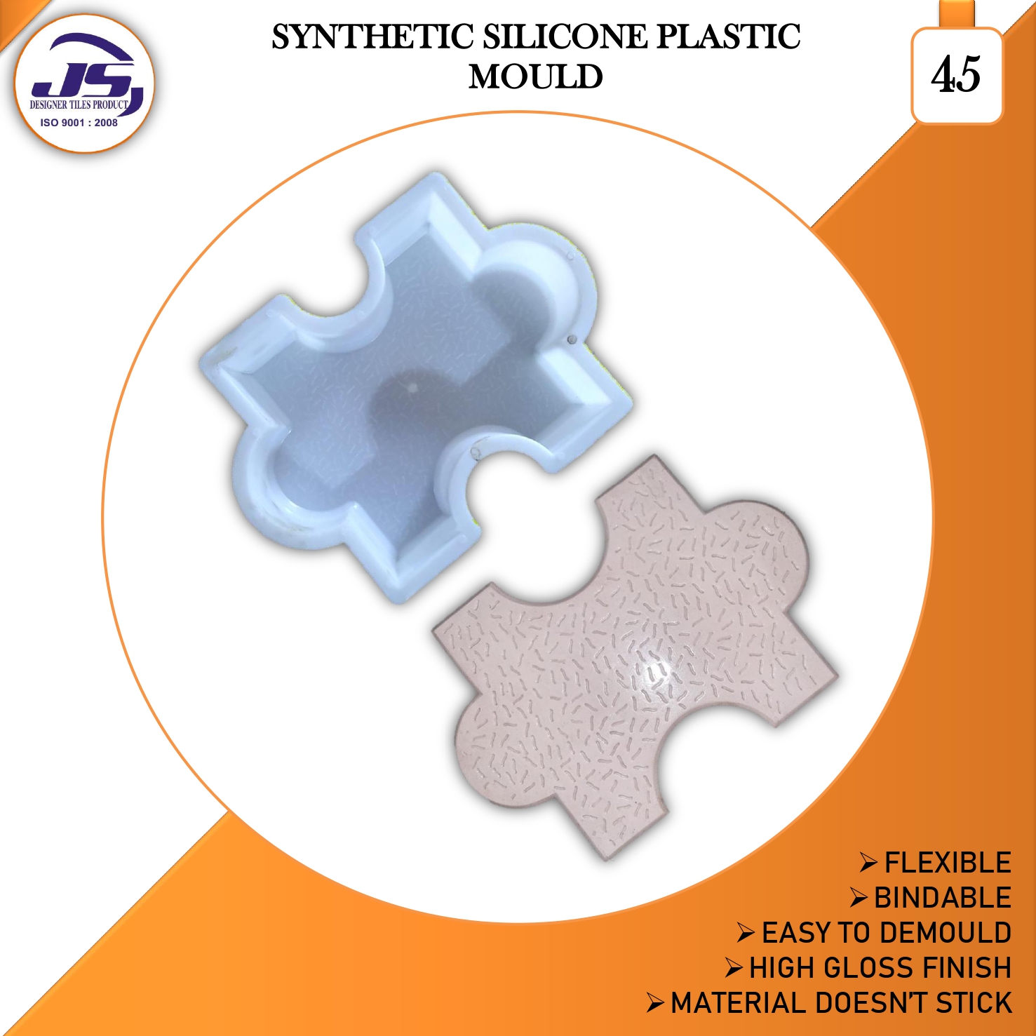 Silicone paver block mould